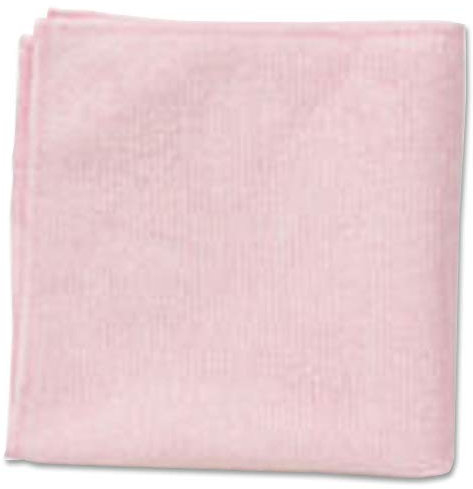 Carré microfibre Rubbermaid Commercial Products, 40cm x 40cm, Rose (sachet de 24 carrés) 1820581