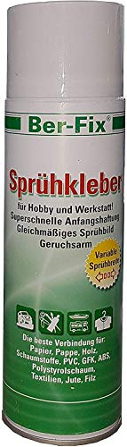 Ber-Fix Sprühkleber 60°C 500 ml bis 14 qm Haushalt Boot Auto Holz Leder Stoff