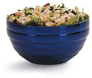 Vollrath 4659025 Round Insulated Bowl, 1.6 L Capacity, Blue