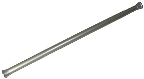 DUSCHVORHANGSTANGE TELESKOPSTANGE KLEMMSTANGE GARDINGENSTANGE FÜR DUSCHVORHANG! (140-250 cm, Silber matt)