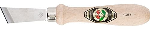 KIRSCHEN Werkzeuge 3357000 | Cuchillo para tallar con hoja larga y ancha y filo oblicuo