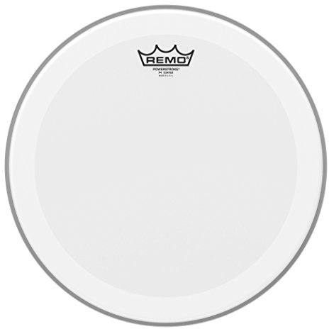 Remo drumhead Powerstroke 4 White Coated – with 3-mil damper ring - 13″ – P4-0113-BP