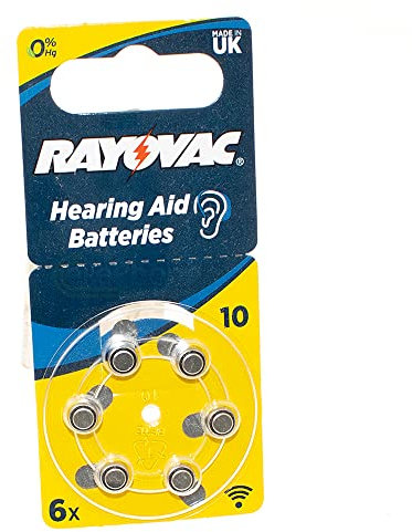 cellePhone Rayovac Hörgeräteknopfzelle HA10 / 10 / PR70 / ZL4 - Type 4610-6er Blister