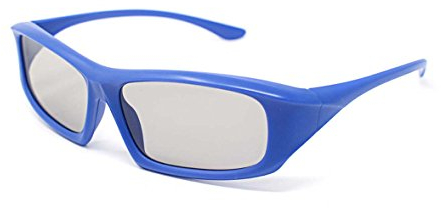 Lot de 5 Paires de Lunettes 3D passives pour Adultes Bleu