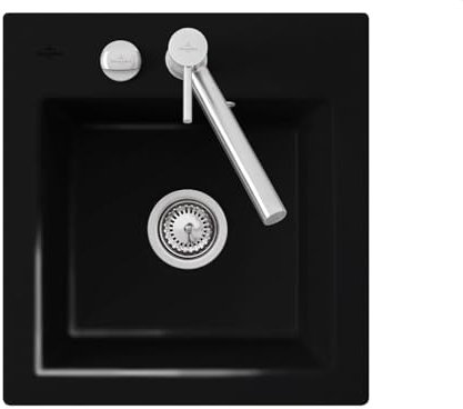 Villeroy & Boch Subway 45 XS Chromit - 6781 02 J0 Keramikspüle Exzenterbetätigung