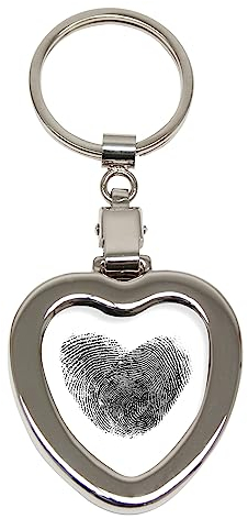 Deknudt Frames S59NB2 Porte Clés Forme de Coeur Métal 11,5 x 5 x 0,7 cm
