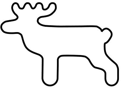 Kaiser Christmas Harry Reindeer-Shaped Cookie Cutter, 7 cm. qualità Premium, Chiaro, Taglio preciso, Sicuro, Piacevole da maneggiare