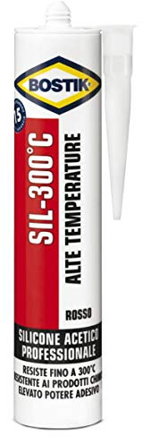 SILICONE ALTA TEMPERATURA CARTUCCIA 300 ML. ROSSO