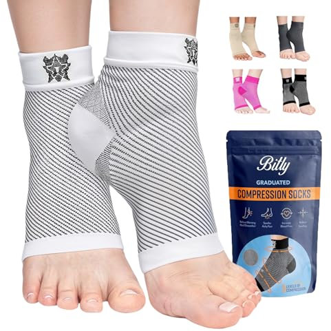 Chaussettes de compression pour fasciite plantaire pour homme et femme – Support de pied et de cheville de qualité supérieure pour soulager la douleur, améliorer la circulation sanguine et guérir vos