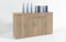Bega Sideboard Kommode Anrichte Mehrzweckschrank Highboard Schrank Lilly 13 Varianten mit 4 Türen, 1 Schubkasten und 3 Regalböden, 117 cm breit (Eiche Sonoma)