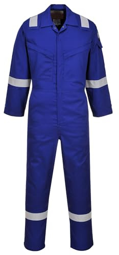 Portwest Araflame Silver Coverall Color: Royal Talla: 44