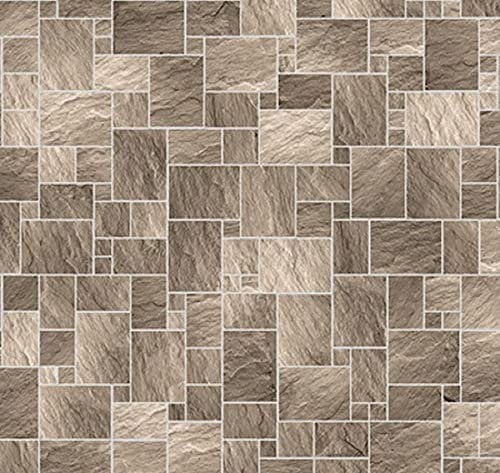 Melody Jane Dolls House Dark Stone Floor Tiles Miniature 1:12 Flooring Gloss Card Sheet