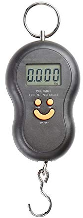 TEMPO DI SALDI Professionelle elektronische Waage mit Angelhaken 40 kg für Gepäck