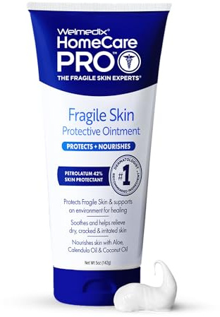 Welmedix Healing Ointment for Dry Skin - Skin Protection Barrier Cream & Moisturizer for Very Dry, Cracked Skin - Hospital Grade Intensive Healing Ointment - 5oz