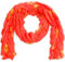 style3 Damen Schal leicht und schmal in Japan-Design mit Schleifenmuster Damenschal Sommer-Schal One size, SCHAL Farbe:Neon-Orange