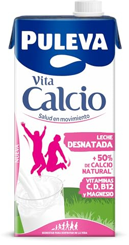 Leche Puleva Vita Calcio Desnatada brik 1L - Caja 6 litros