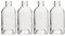Hosley - Botellas redondas de cristal con difusor - 85 ml - estilo redondo BostonIdeal para guardar aceites esenciales.