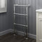 iBathUK Georgian Traditional Towel Radiator Rail, Towel Warmer 3 Bar Floor Mounted Heated Towel Rail for Bathroom- 914x535mm, Chrome