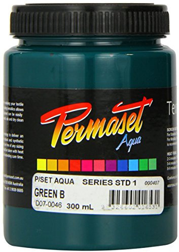 Permaset de Aqua 300ml Tela tinta de impresión - verde