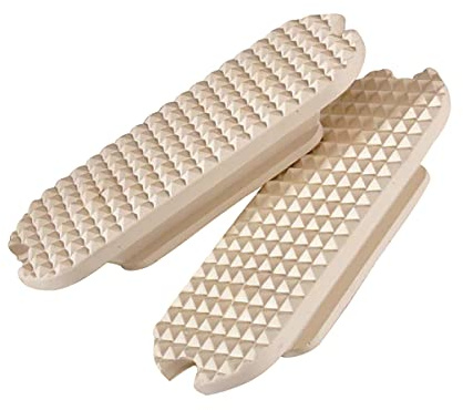 Korsteel Knife Edge Stirrup Treads, White, 4.25