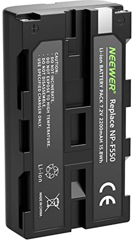 NEEWER Reemplazo de Batería de Li-ion Recargable de 2200mAh para Sony NP-F550/570 Compatible con Monitor de Campo, Luz LED NEEWER CN-160 CN-126 CN-216 y Otros