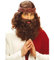 NET TOYS Prediger Perücke Jesus mit Bart Karneval Heiliger Gott Götter Jesusperücke Herrenperücke Fasnacht, Einheitsgröße, Kunsthaar