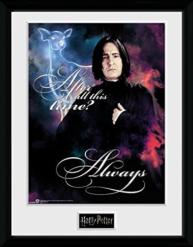1art1 106789 Harry Potter - Severus Snape, Immer, Hirsch Gerahmtes Poster Für Fans Und Sammler 40 x 30 cm