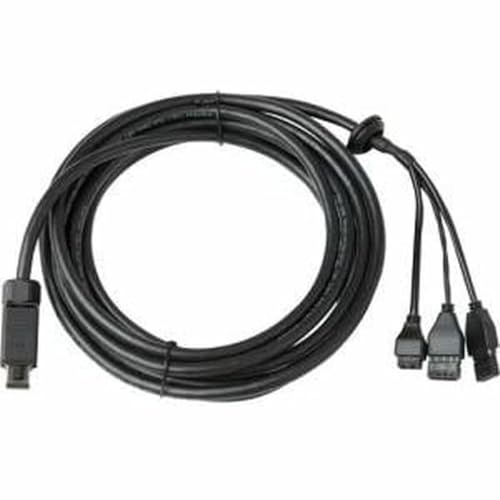 Axis 5506-191 Multi-Cable C with I/O/Audio and Power Connectors for AXIS P5635-E PTZ Dome Network Camera - Black, 5 m