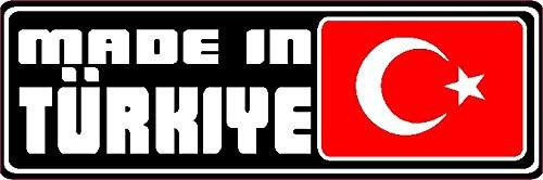NetSpares 1 x Aufkleber Made In Türkiye Türkei Turkia Sticker Tuning Autoaufkleber OEM Dub