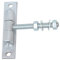 Torangel einstellbar Torscharnier Hängscharniere Gewinde M10 L105 mm Silber Pulverbeschichtet mit Anschraubblech
