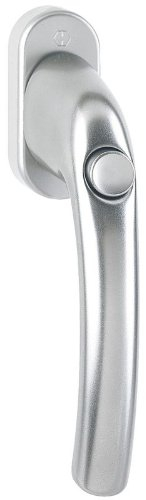 HOPPE Fenstergriff duraplus Tôkyô in Aluminium natur (mit Druckknopf) inkl. Schrauben