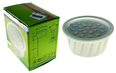 Trango MO12V-3W 12Volt LED Modul 3,0 Watt Stromverbrauch 3000K nur 30mm Einbautiefe als Ersatz für MR16 Niedervolt Halogen LM mit Ø 50mm