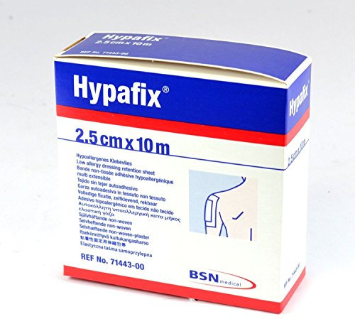 Hypafix Nastro per medicazioni 10m - Si adatta alla forma - Forte adesivo - Nastro per fasciatura traspirante della ferita - 2.5cm x 10m