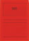 Elco 73695.92 Ordo classico Verpackung mit 10 Dokumentenhülle aus Papier mit Linienaufdruck, 220x310, 120g, intensivrot, Fenster: ja