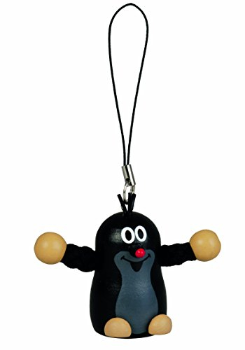DETOA 12805 Mini Schlüsselanhänger Maulwurf, schwarz, 1 - pack