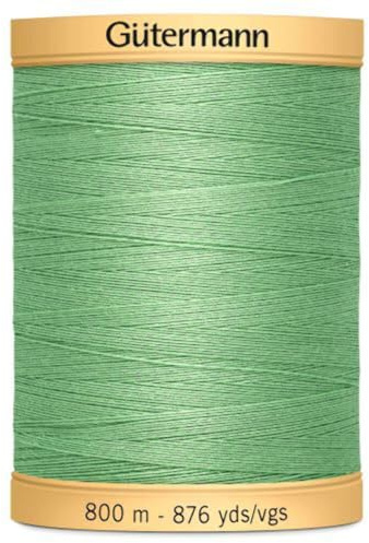 Gutermann 876 yd Natural Cotton Thread Solids, Shamrock Green