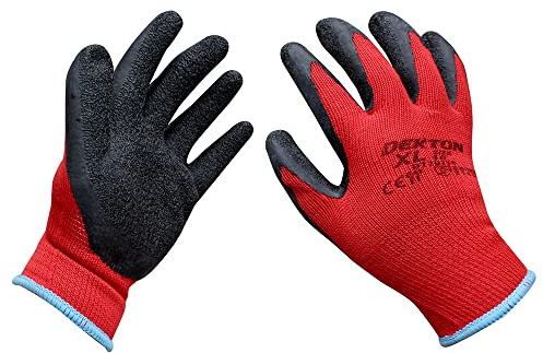 Dekton 10/XL Heavy Duty Professional Latex Coated Working Gloves | Ultimate Protection for DIY & Tradesmen | Ultra Grip Material | CE Cat 2 & EN388 Certified | Ideal for Protection in Various Task