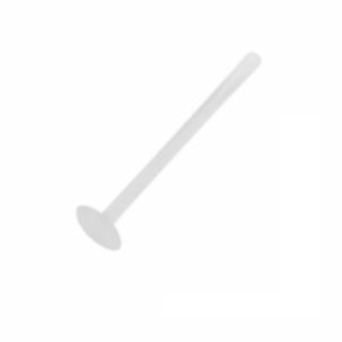 eeddoo Piercing Labret ohne Kugel 1 Stück Schwarz PTFE 1,2 mm