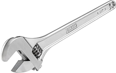 RIDGID 86922 Model 765 Adjustable Wrench 15 inch - Metric and SAE,Silver