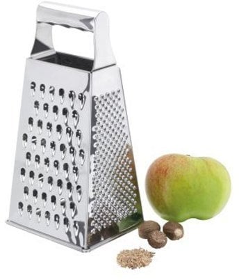Judge Grater, 4 Sided Stainless Steel Box Grater, Ideal for Cheese, Vegetables and Much More, Dishwasher Safe and Sturdy Handle
