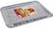 Mundigangas - Bandeja Rectangular con blonda Plata 25x34cm