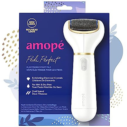 Amope Pedi Perfect - Lima electrónica para pies, regular gruesa