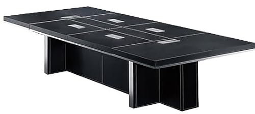 Jet-Line® | Büromöbel | Konferenz | Tisch | Besprechungs | Tisch | Dallas | schwarz | Büro | Möbel | Ausstattung | Leder | Optik Besprechungstisch XXL | Office Ausstattung