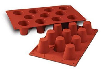 Silikomart SF020 Moule professionnel 300 x 175 mm En silicone Baba au rhum médium