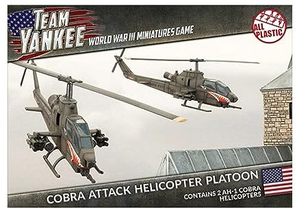 Battlefront Cobra Attack Helicopter Platoon Plastic, 2x AH-1 Cobra (Plastic) Helicopter-Modelle, Modellbaukit, für Erwachsene, Unisex, nicht zusammenklappbar
