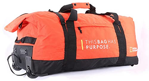 Faltbare Reisetasche Rollentasche 59 cm 50 li 1,1 kg Orange Nat Geo Bowatex