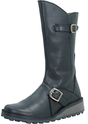 Fly London MES, Stivali con Fibbia Donna, Nero 060, 38 EU