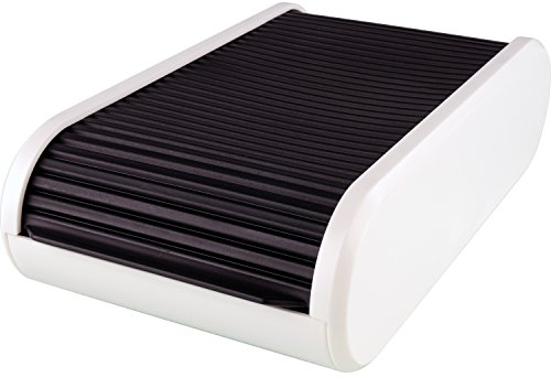 helit H6218091 - Visitenkartenbox für ca. 300 Visitenkarten schwarz/weiß