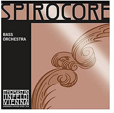Thomastik Cuerdas para Contrabajo Spirocore alma en espiral afinación Orquesta juego 3/4 blanda para escala 1040-1060 mm / 41-41.7