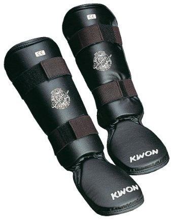 KWON Schienbein/Spannschutz Kombi, Schwarz, S, 4056501